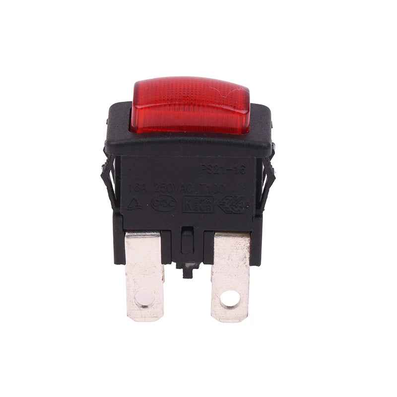 16A PS21-16 ON/OFF Self-Lock Rocker Switch 250V Push Button Rocker Switch QXL