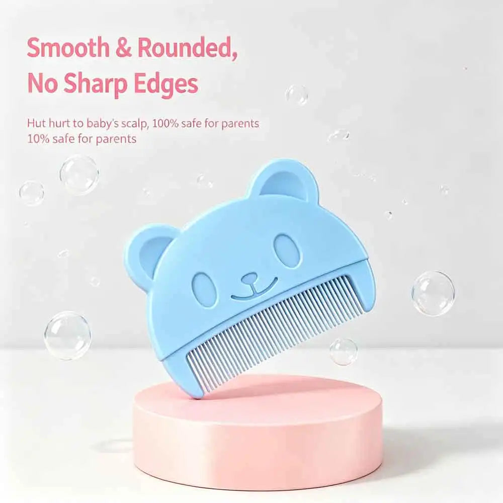 Soft Silicone Baby Hair Comb & Scalp Massager | Newborn Baby Grooming Comb QXL