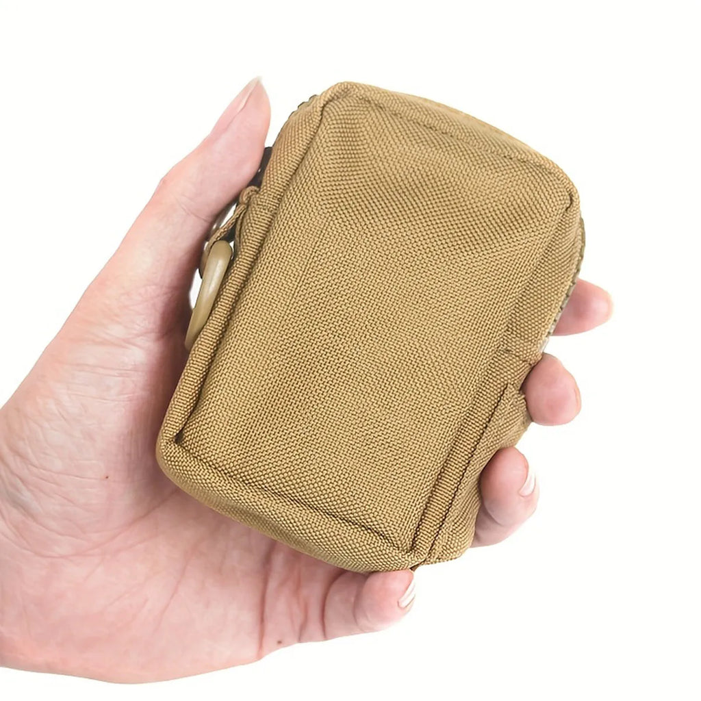 Tactical Mini Waist Pouch – EDC Belt Bag for Hiking Tactical Belt Bag QXL Khaki