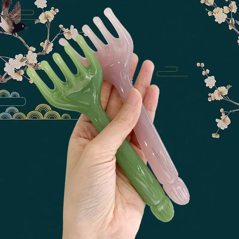 Resin Five-Claw Scalp Gua Sha Massager | Head & Body Tool Gua Sha Massager QXL