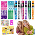 Temporary Glitter Tattoo Kit – Face & Body Art with Stencils Temporary Glitter Tattoo Kit QXL 02