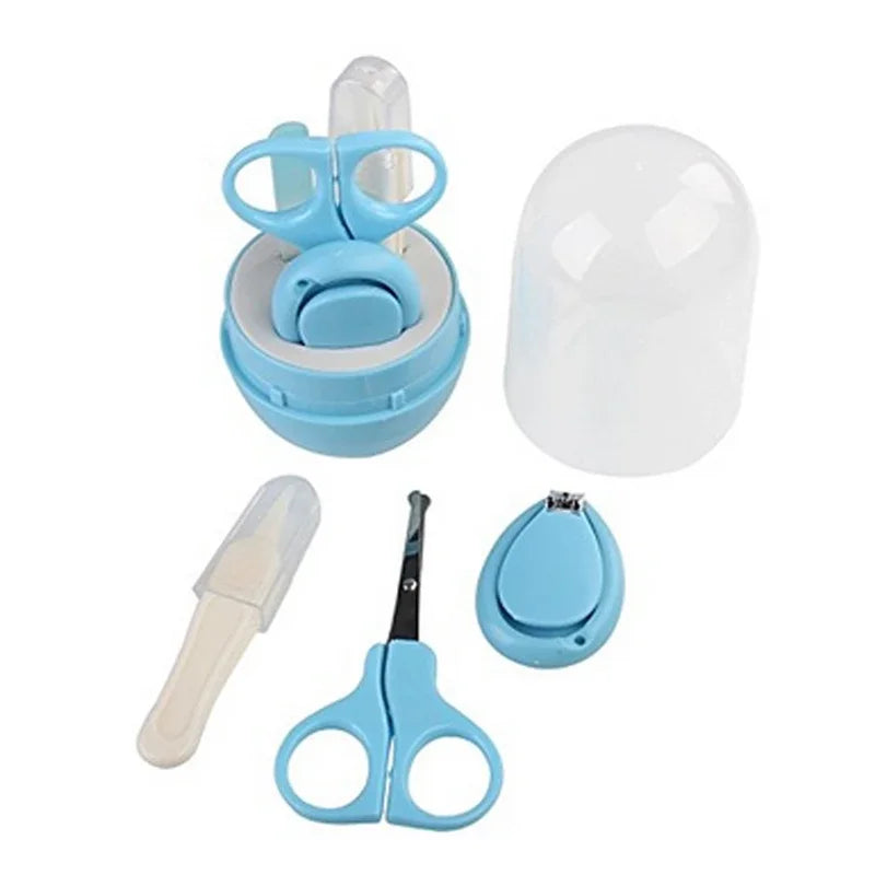 Baby Nail Care Kit – Clipper, Trimmer, Tweezer & Scissor Set Baby Grooming Kit QXL B275 Blue set