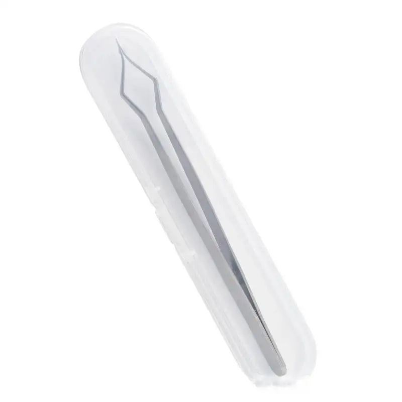 YOVIP Lash Extension Tweezers – Anti-Slip Stainless Steel Lash Extension Tweezers QXL Silver