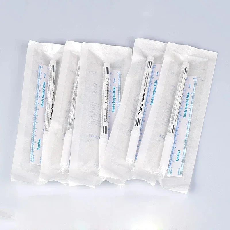 Microblading Skin Marker Pen with Ruler | Eyebrow Mapping Microblading Marker Pen QXL