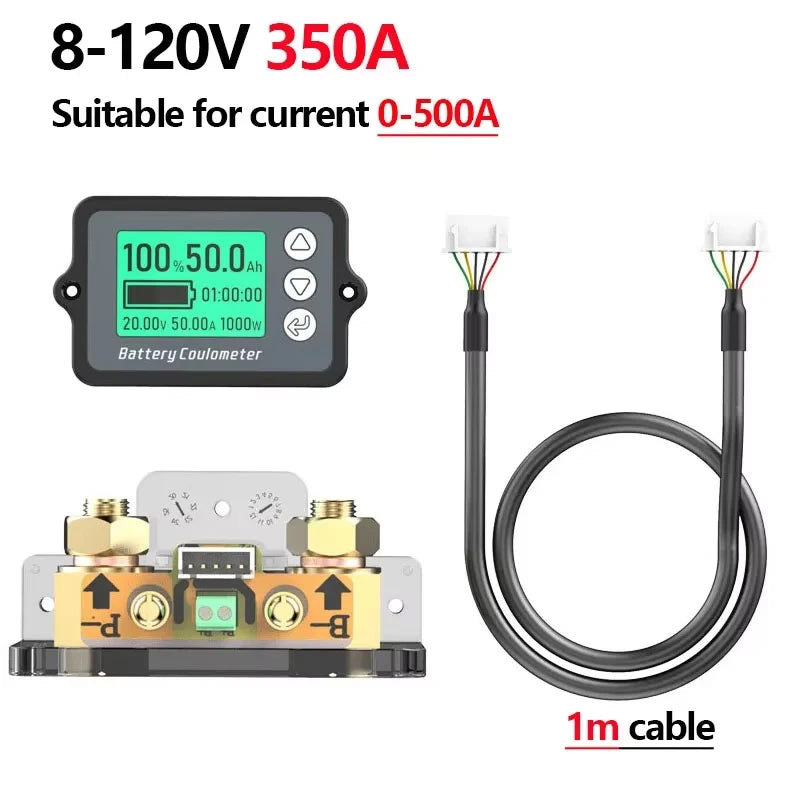 TK15 Battery Capacity Tester Coulometer DC 8–80V | Voltmeter Battery Capacity Tester QXL 8-120V 350A(0-500A)