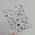 5D Japanese Flower Nail Art Stickers – Pink Embossed Decals
