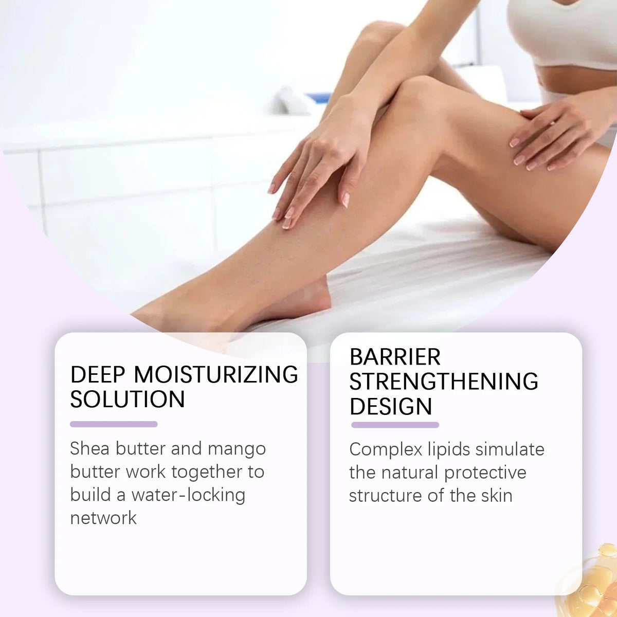 114g Shea Butter Body Cream | Triple Lipid Water-Lock Moisturizer Body Moisturizer Cream QXL