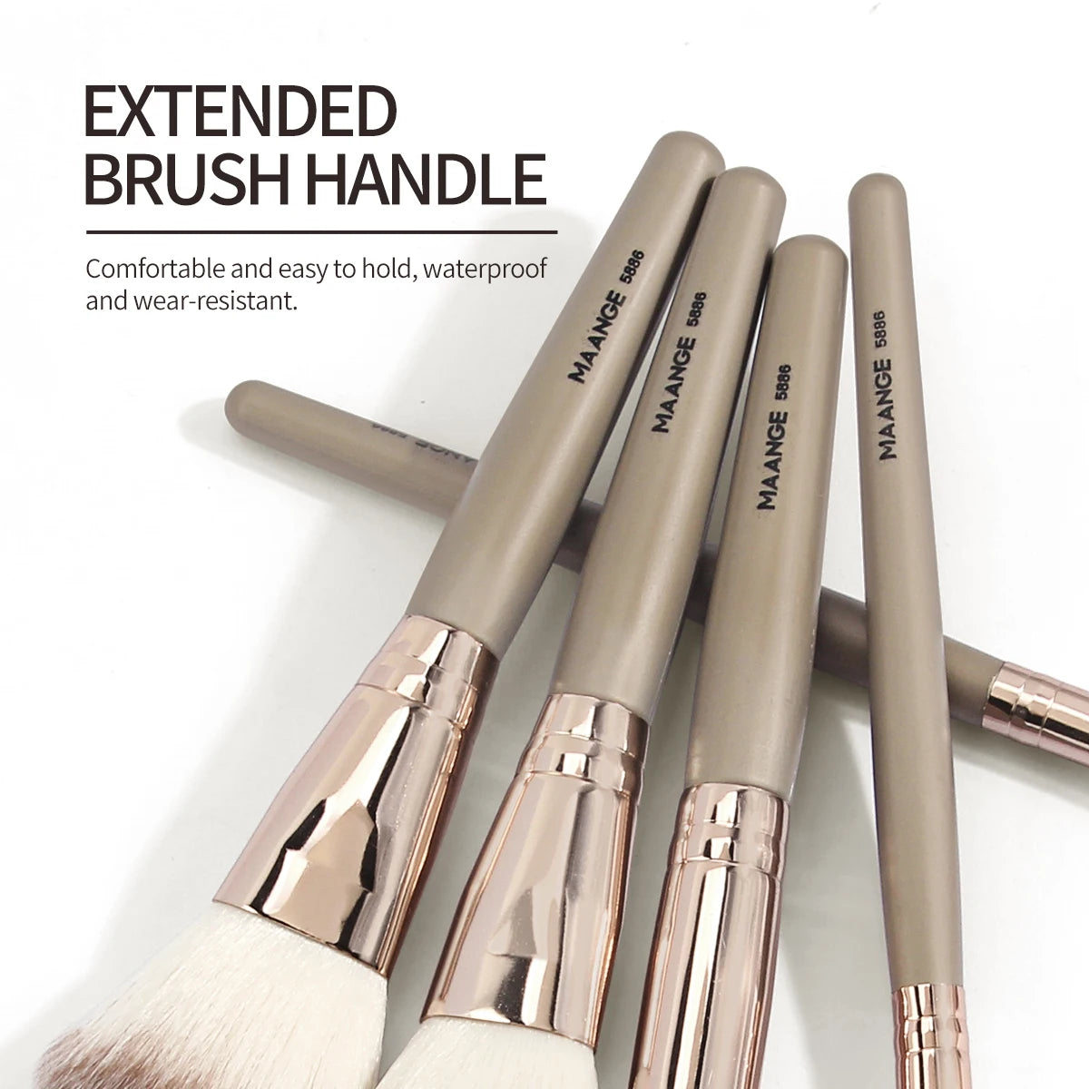 MAANGE 11-Piece Makeup Brush Set | Contour, Eye & Face Kit Makeup Brush Set QXL