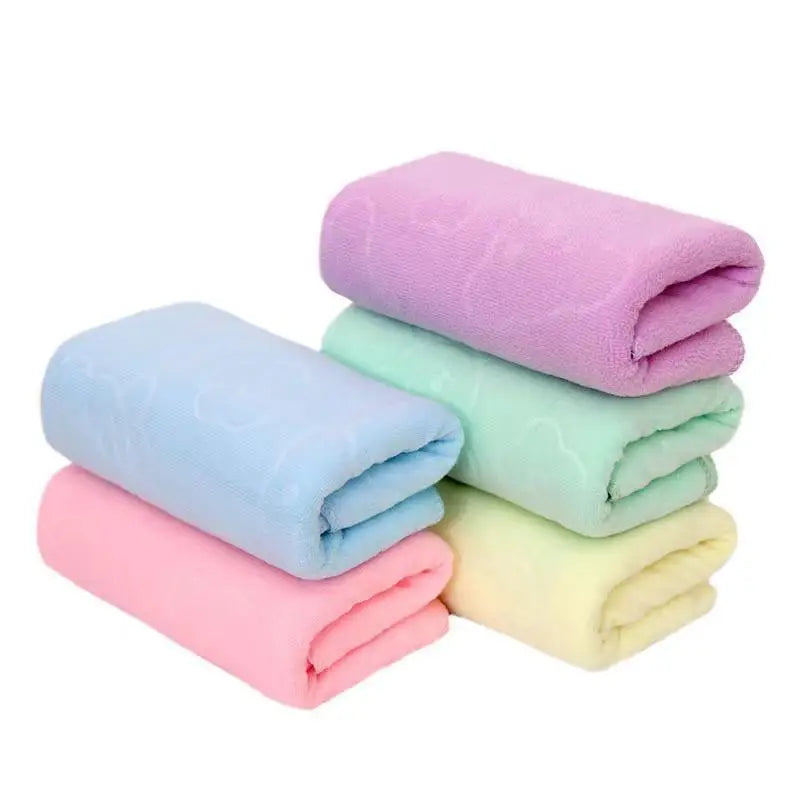 Soft Microfiber Face Towel | Absorbent Embossed 30x70cm Microfiber Face Towel QXL