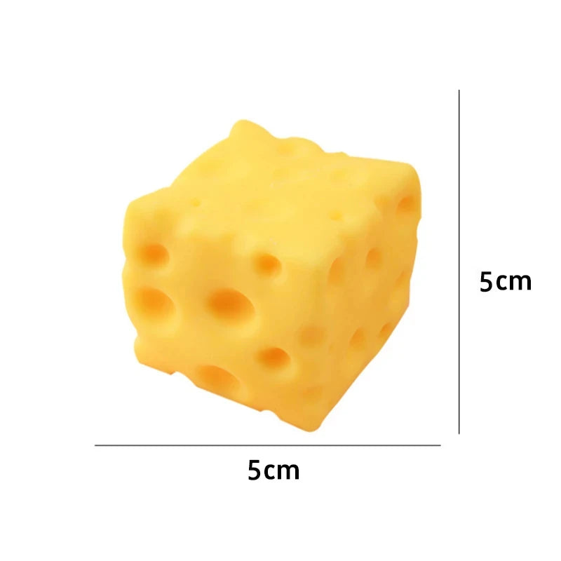 5cm Cheese Squishy Fidget Toy – Slow Rebound Squeeze Ball Fidget Squeeze Toy QXL