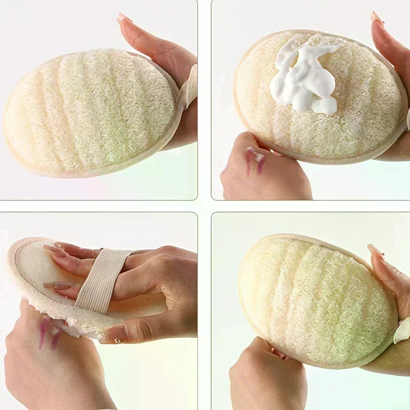 Natural Loofah Bath Scrubber | Exfoliating Body Sponge Loofah Bath Scrubber QXL