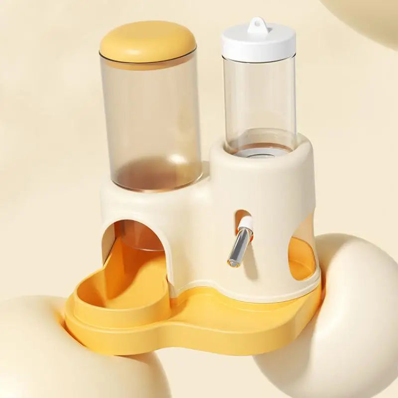 2-in-1 Hamster Automatic Feeder & Water Dispenser Set Pet Feeder Set QXL