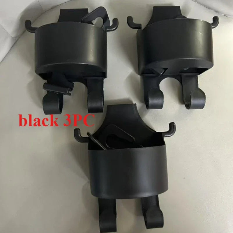 2-in-1 Car Seat Hook | Cup Holder, Phone & Umbrella Stand Car Seat Organizer Hook QXL black 3 PC