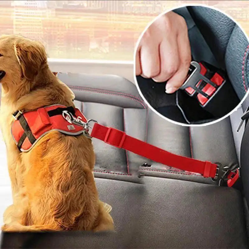 Adjustable Dog Car Harness Seat Belt & Safety Lead Clip Pet Car Harness QXL