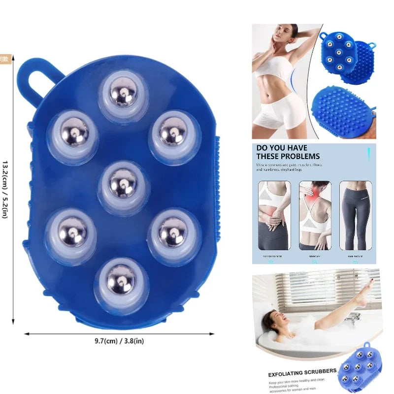 360° Rotating Ball Bead Massage Glove | Full-Body Massager Body Massage Glove QXL