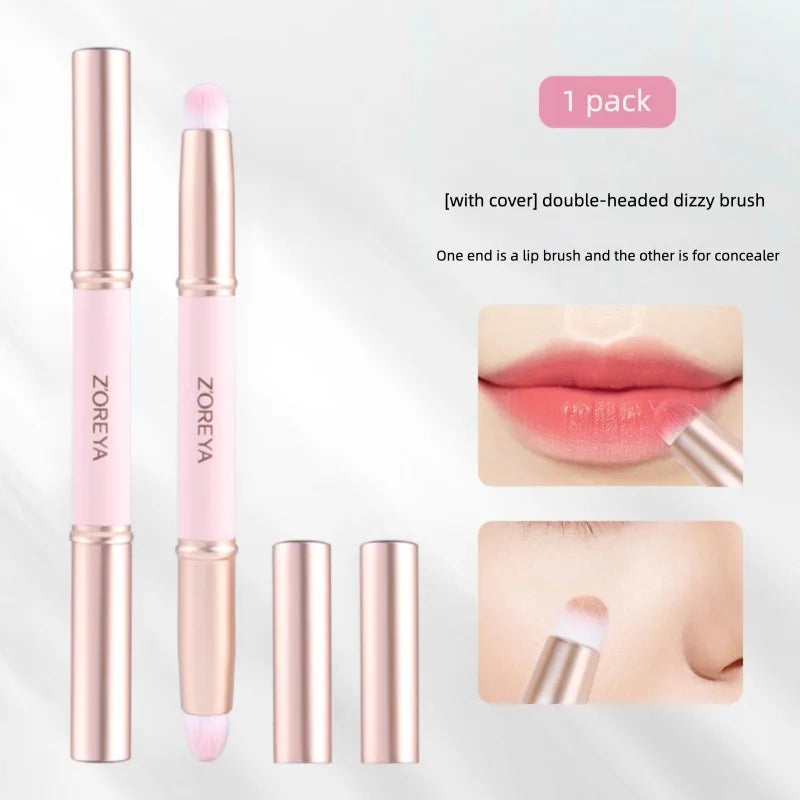 Zoreya Portable Round Head Lip & Concealer Brush – Pink Lip Makeup Brush QXL Pink