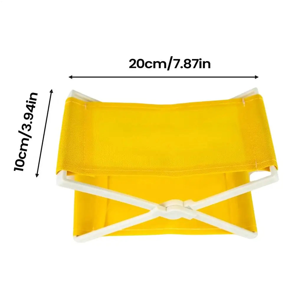 Foldable Beach Headrest Pillow | Compact Outdoor Travel Rest Foldable Outdoor Pillow QXL YELLOW