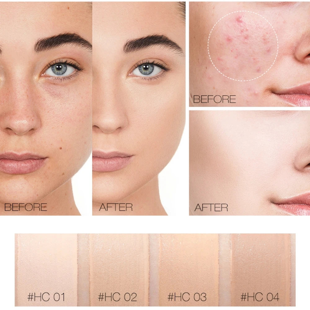 O.TWO.O Liquid Concealer | 4 Shades Waterproof Full Coverage Liquid Concealer QXL