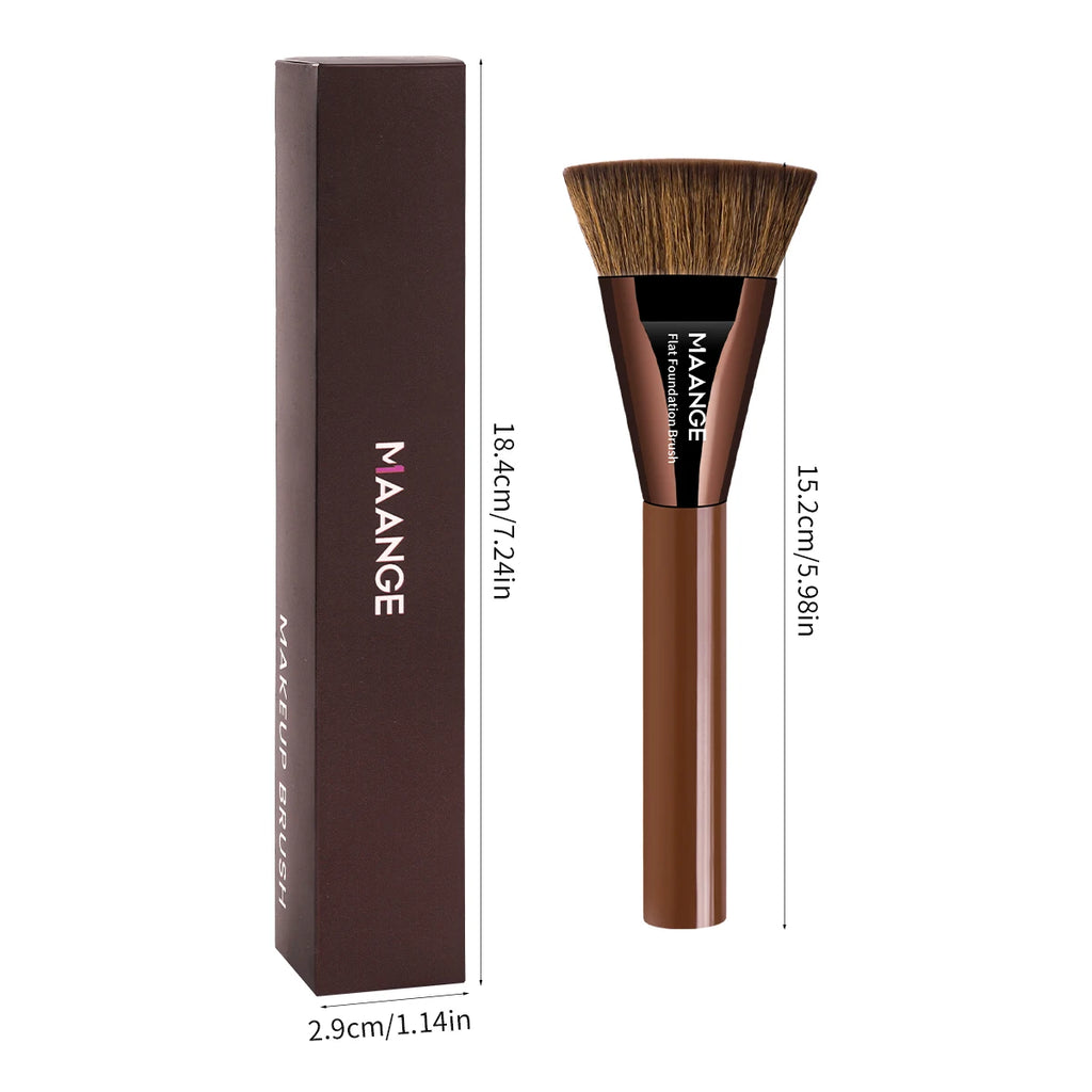 MAANGE Flat Top Foundation Brush | Dense Synthetic Hair Foundation Makeup Brush QXL