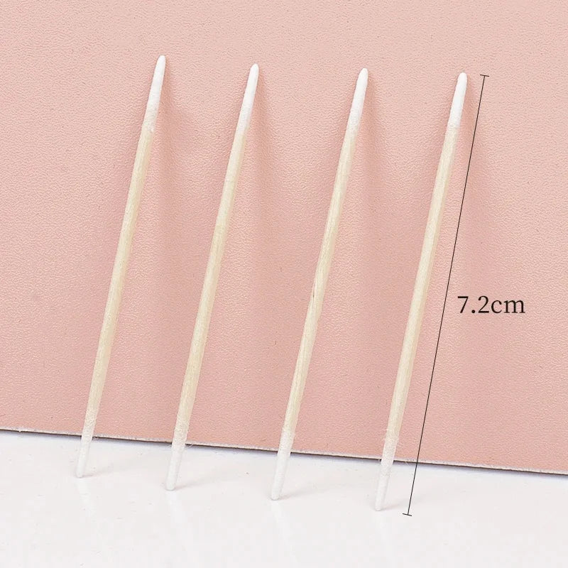 100-Pack Double-End Micro Brushes | Lint-Free Lash Extension Tool Disposable Micro Brushes QXL