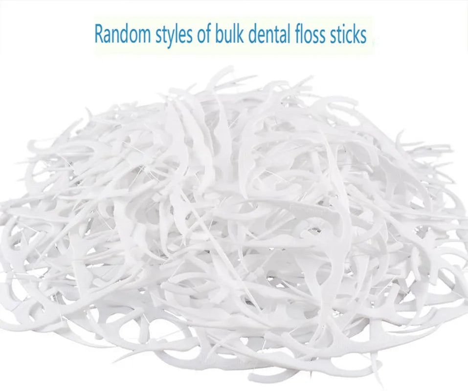 Bulk Dental Floss Picks 100–10000 Pcs | ABS Polymer Dental Floss Picks QXL