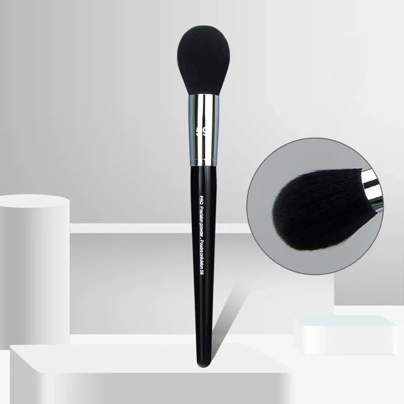 Large Flame Shape Powder & Blush Brush – Synthetic Hair SP59 Powder Makeup Brush QXL Default Title