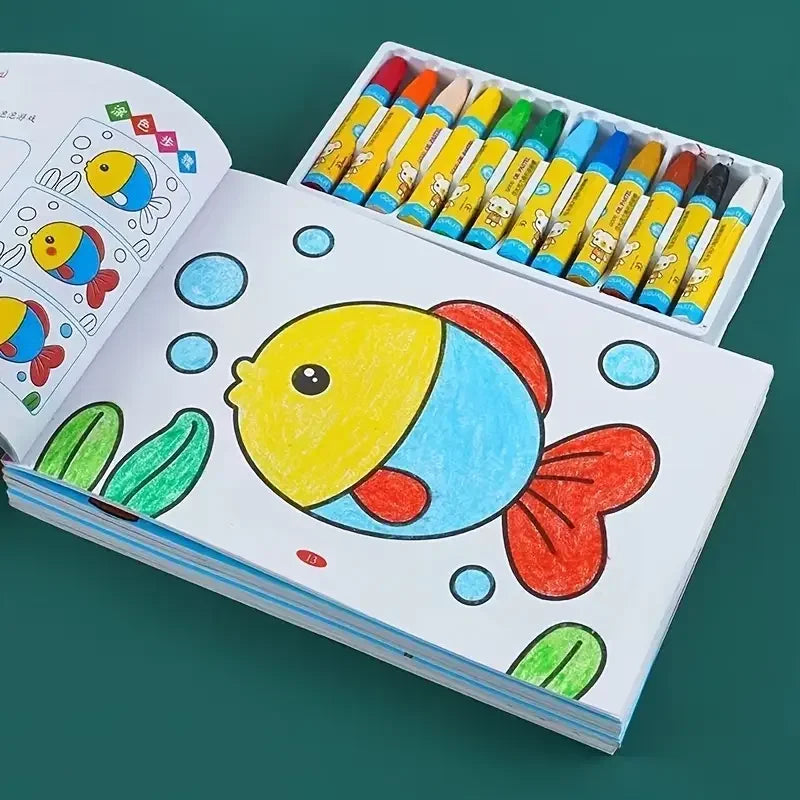 32-Page Kids Coloring & Doodle Activity Book | Chinese Version Kids Activity Book QXL