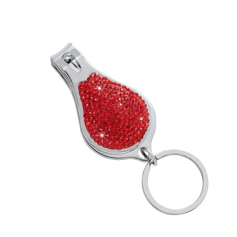 Diamond-Encrusted 2-in-1 Nail Clippers | Stainless Steel Nail Clipper QXL