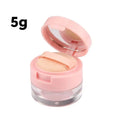 Mini Travel Powder Box with Mirror & Sifter | 3g/5g Refillable Travel Powder Compact QXL 5g -with powder puff ABS