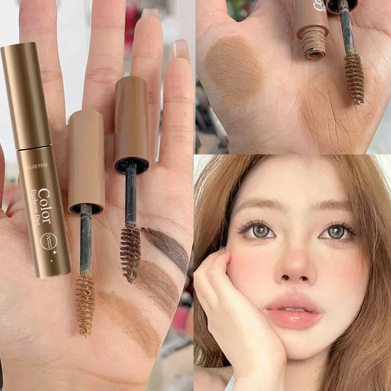Waterproof Eyebrow Gel with Brush | 3 Colors Long-Lasting Eyebrow Tint Gel QXL