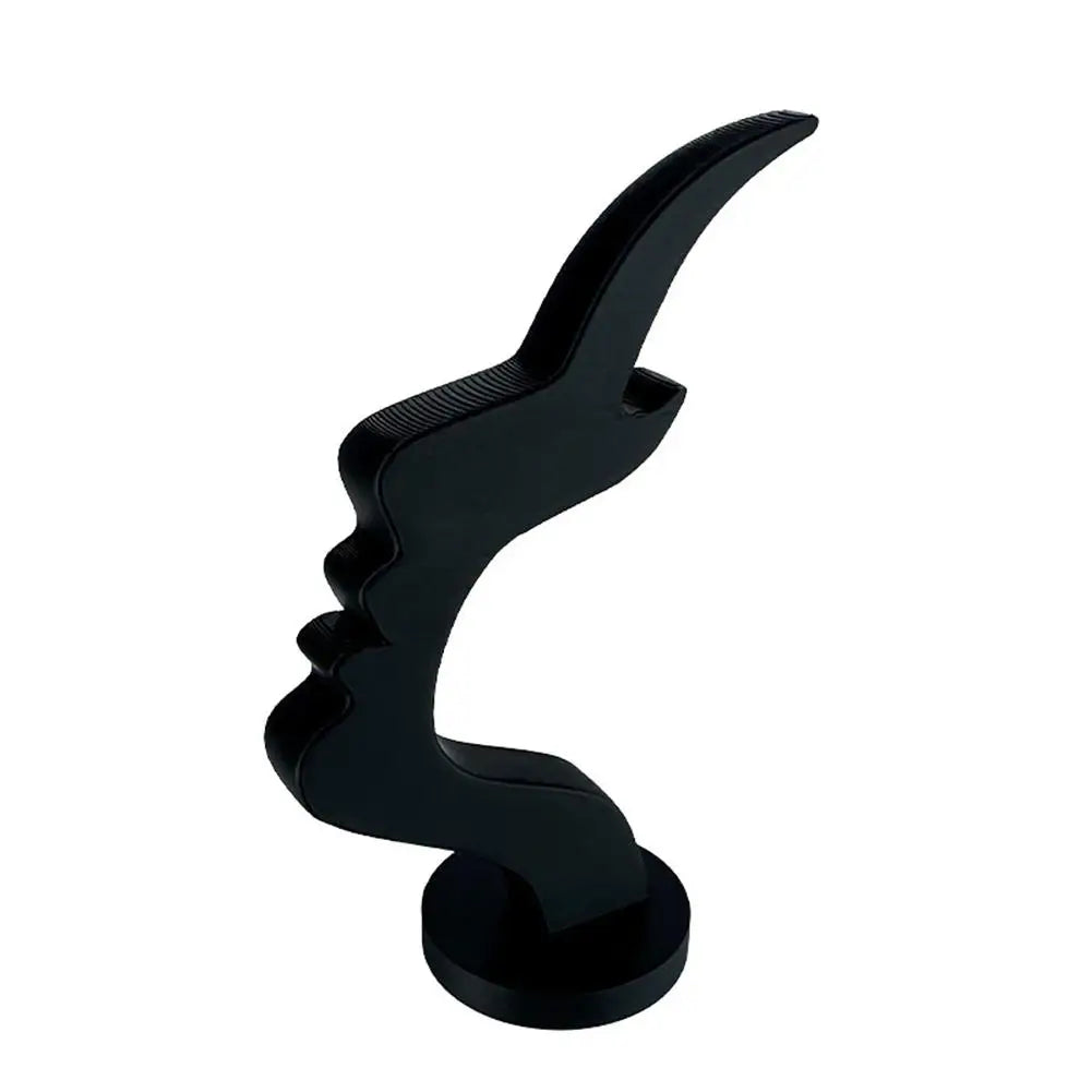 3D Nose-Shaped Eyeglass Stand | Desk Decor Glasses Holder Eyeglass Holder Stand QXL Black