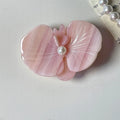 Flower Duckbill Hair Clip | Lily Hairpin Pink & Blue Floral Hair Clip QXL 3 Pink