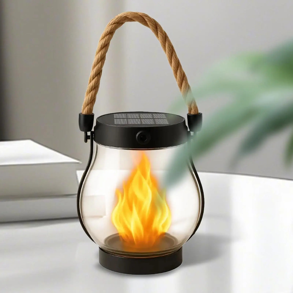 Solar Flickering Flame Lantern | Waterproof Halloween Garden Solar Garden Lantern QXL