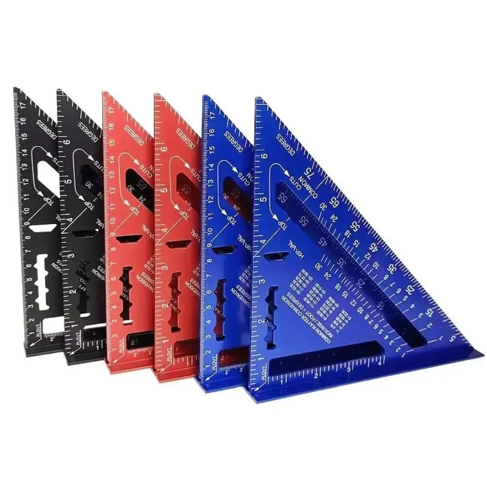 7" Aluminum Speed Square Triangle Ruler – Woodworking Tool Speed Square Ruler QXL