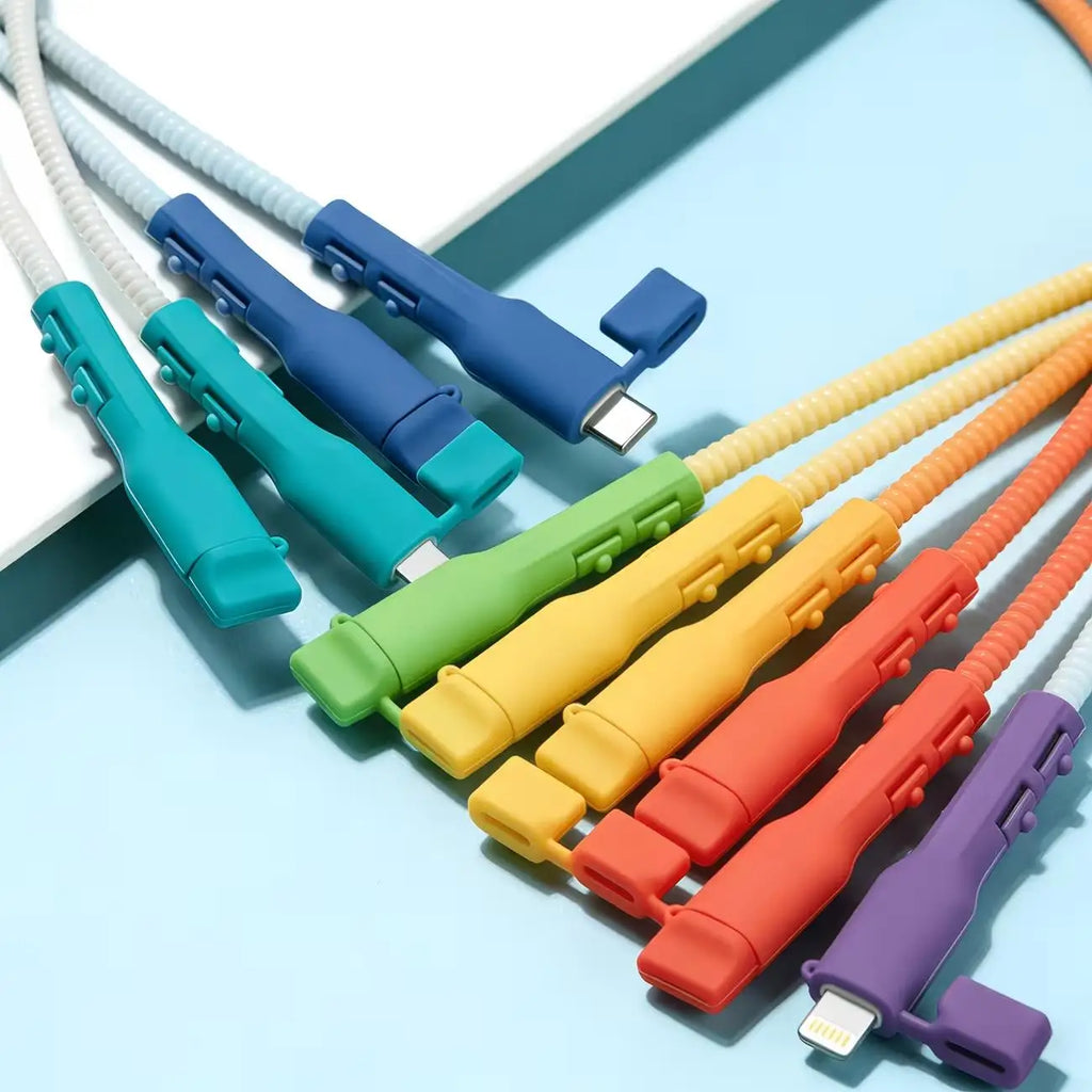 Charging Cable Protectors 2/8-Pack | USB-C Wire Saver Cable Protector QXL