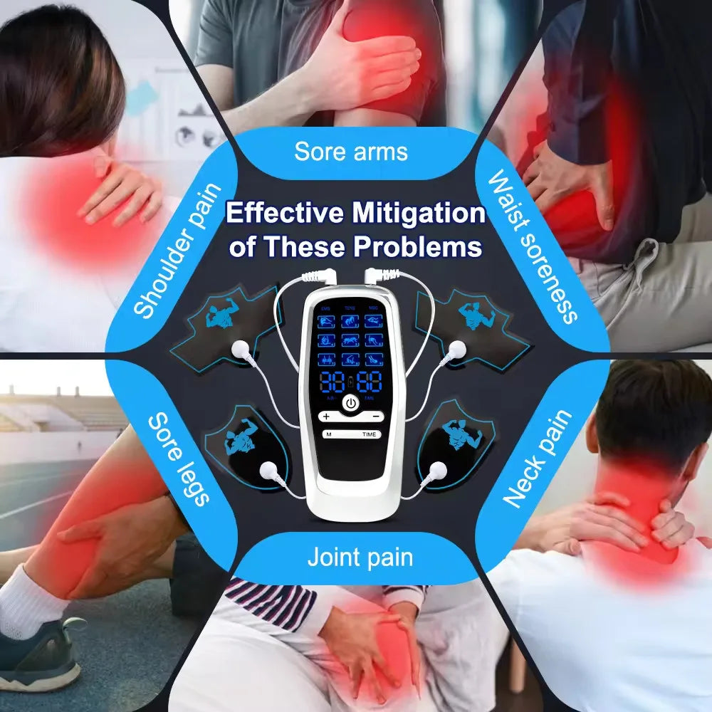 Electric Pulse TENS EMS Muscle Stimulator Massage Device Electric Pulse Massager QXL