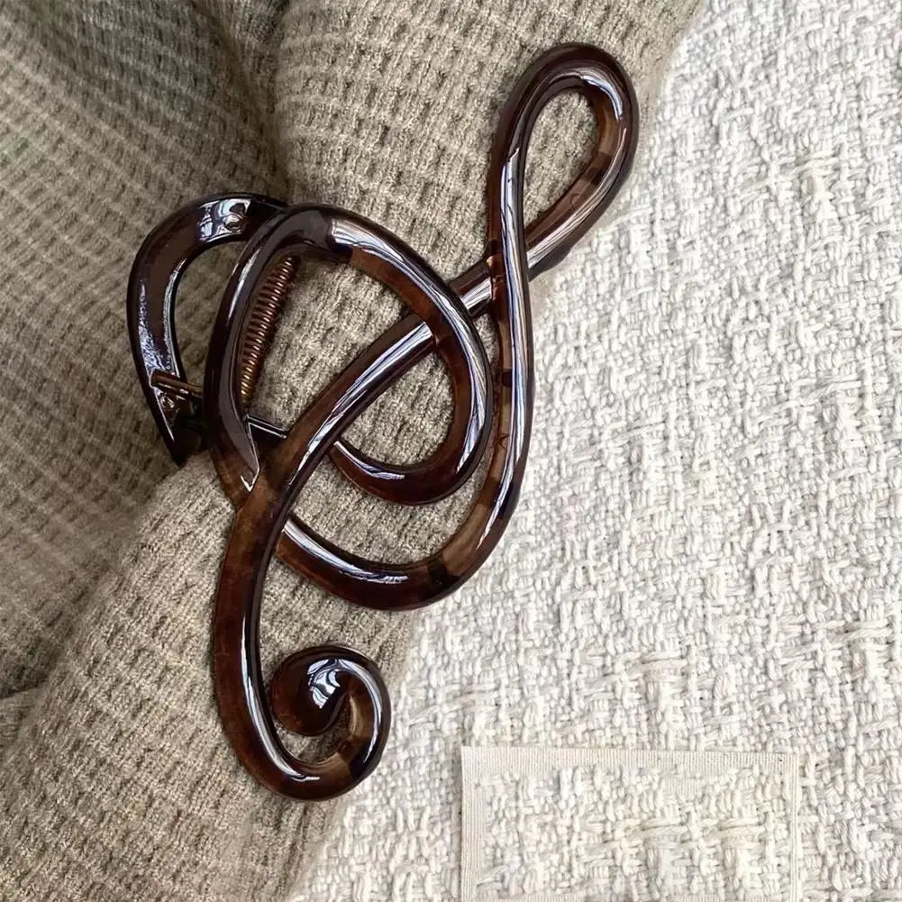 Large Floral Music Note Hair Claw Clip for Thick Hair Hair Claw Clip QXL