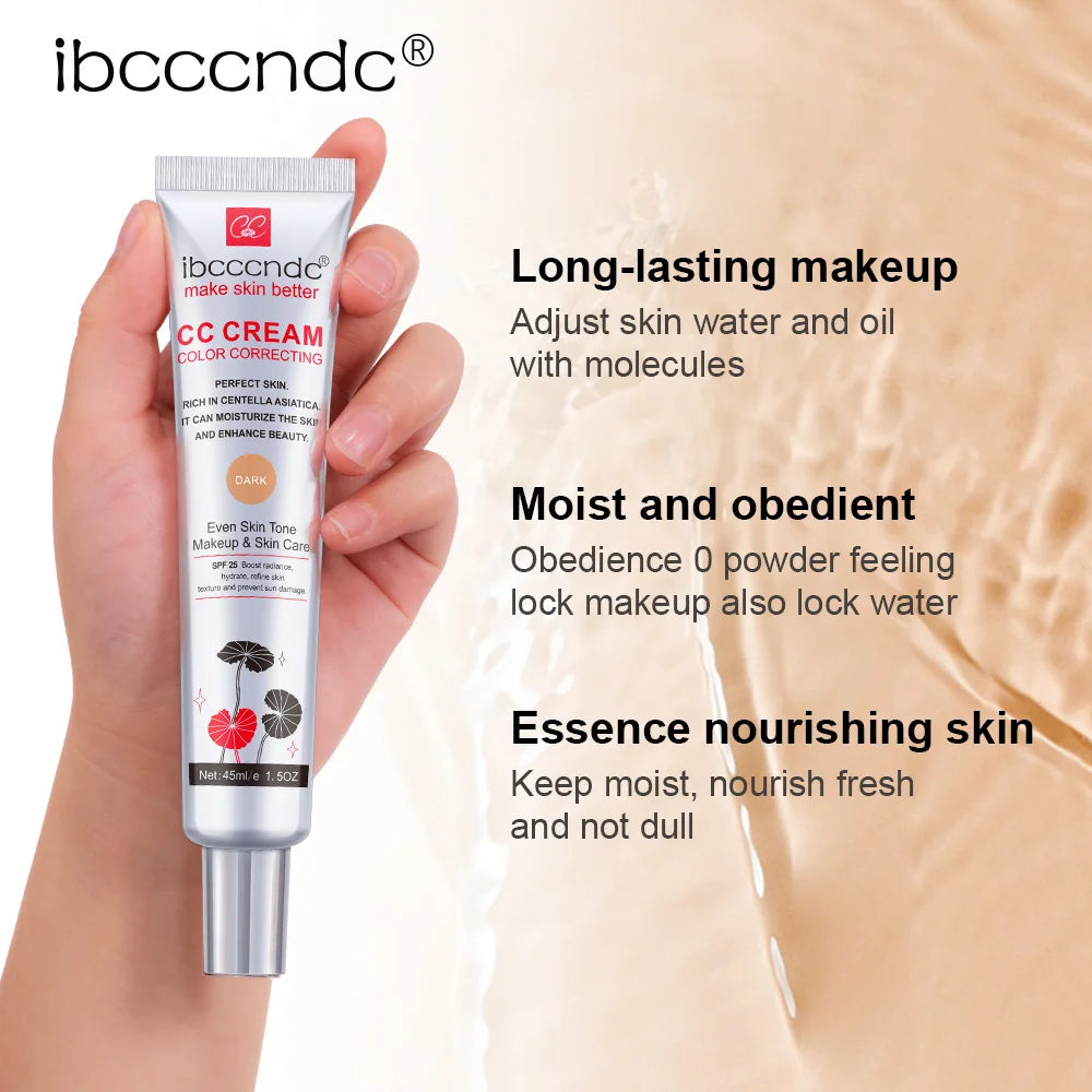 ibcccndc CC Cream Foundation SPF 25 | Moisturizing Primer CC Cream Foundation QXL