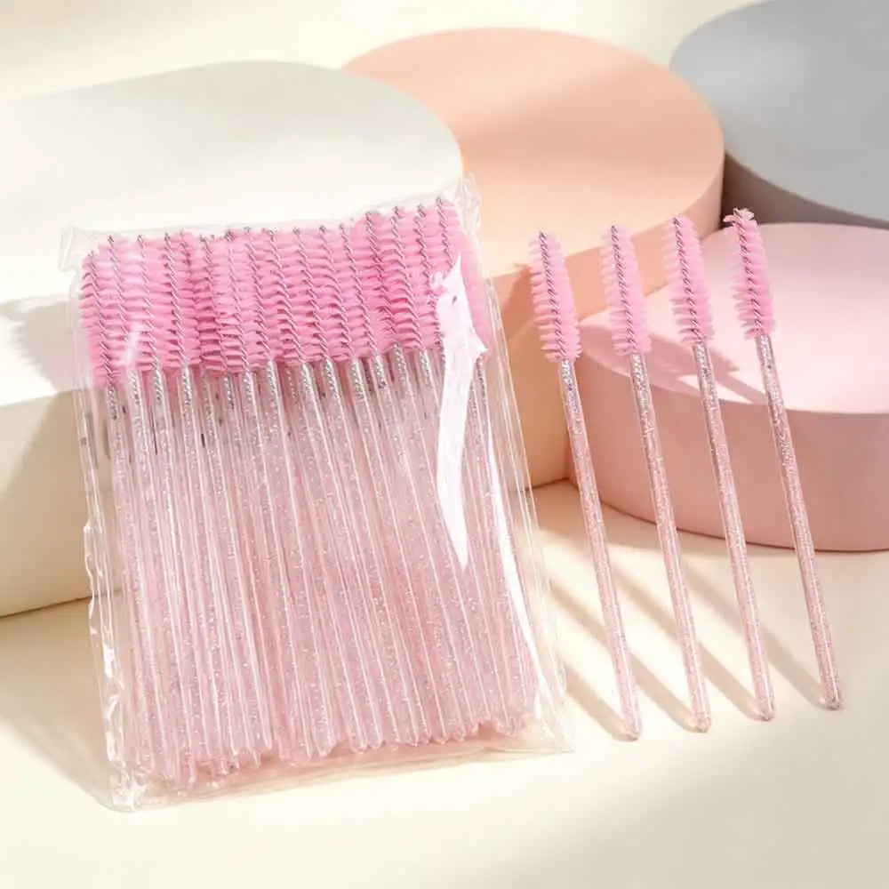 100-Pack Disposable Mascara Wands & Eyebrow Spooler Brushes Disposable Mascara Wands QXL