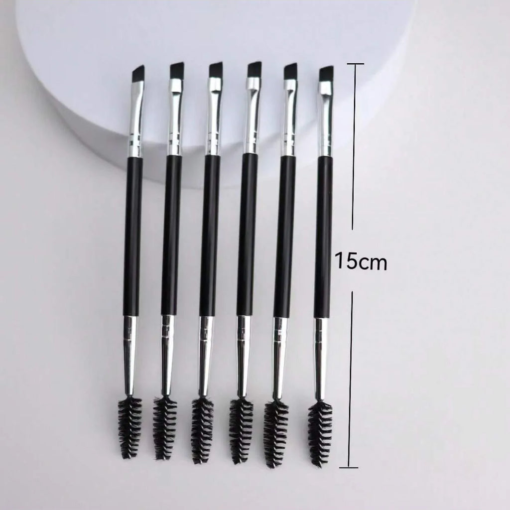6-Piece Dual-Ended Eye Makeup Brush Set | Eyeliner & Brow Eye Makeup Brush Set QXL