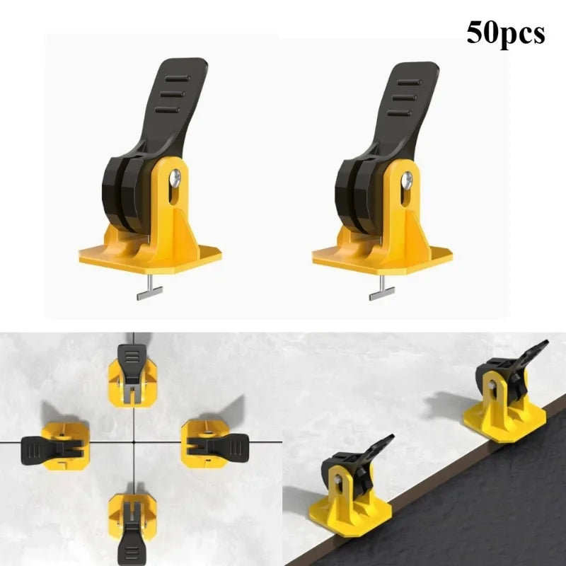 50-Pack Reusable Tile Leveling System Clips & Adjuster Kit Tile Leveling Kit QXL