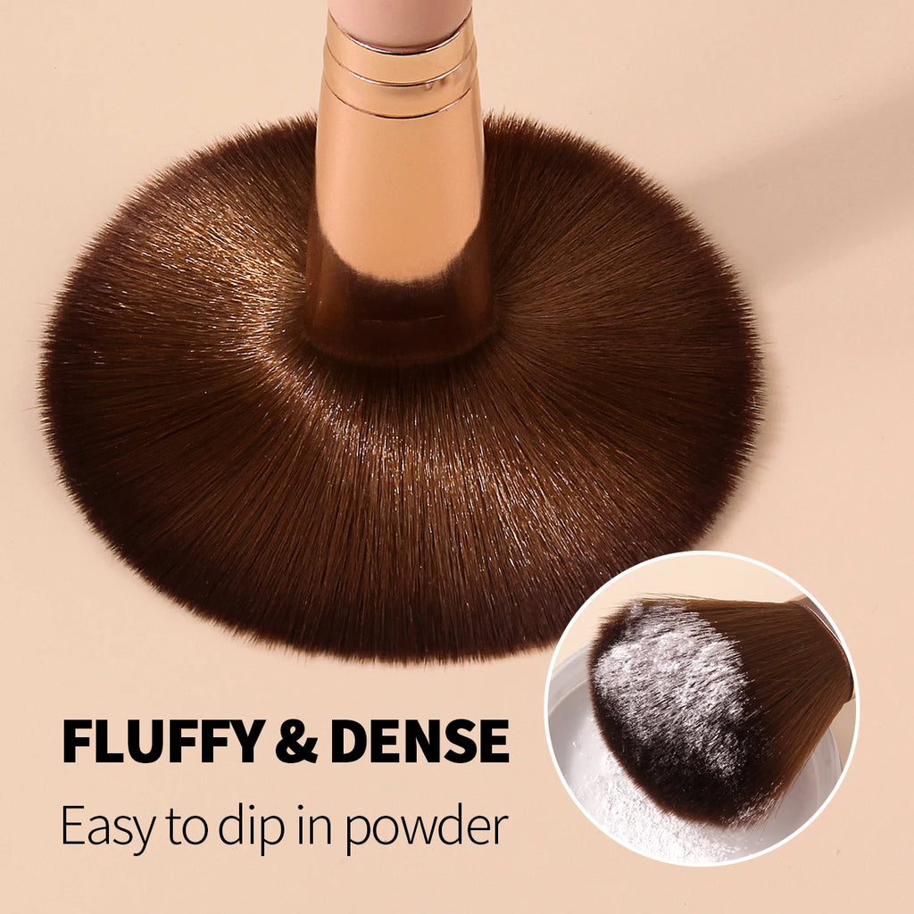 KOSSHOW Powder Blush Brush – Soft Nylon & Wooden Handle Powder Blush Brush QXL