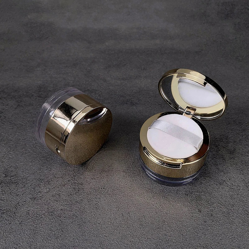 6g Empty Loose Powder Container with Sifter & Mirror | Travel Cosmetic Powder Jar QXL