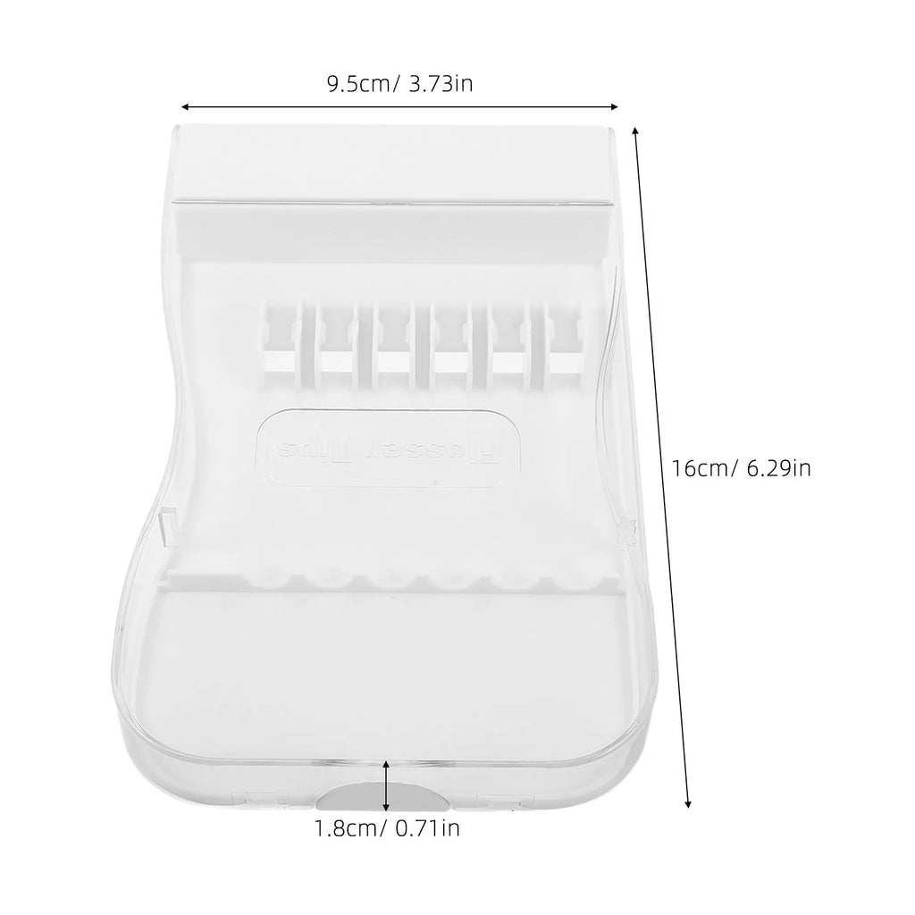3-Pack Water Flosser Tips Case | 6-Slot Travel Organizer Box Flosser Tips Organizer QXL