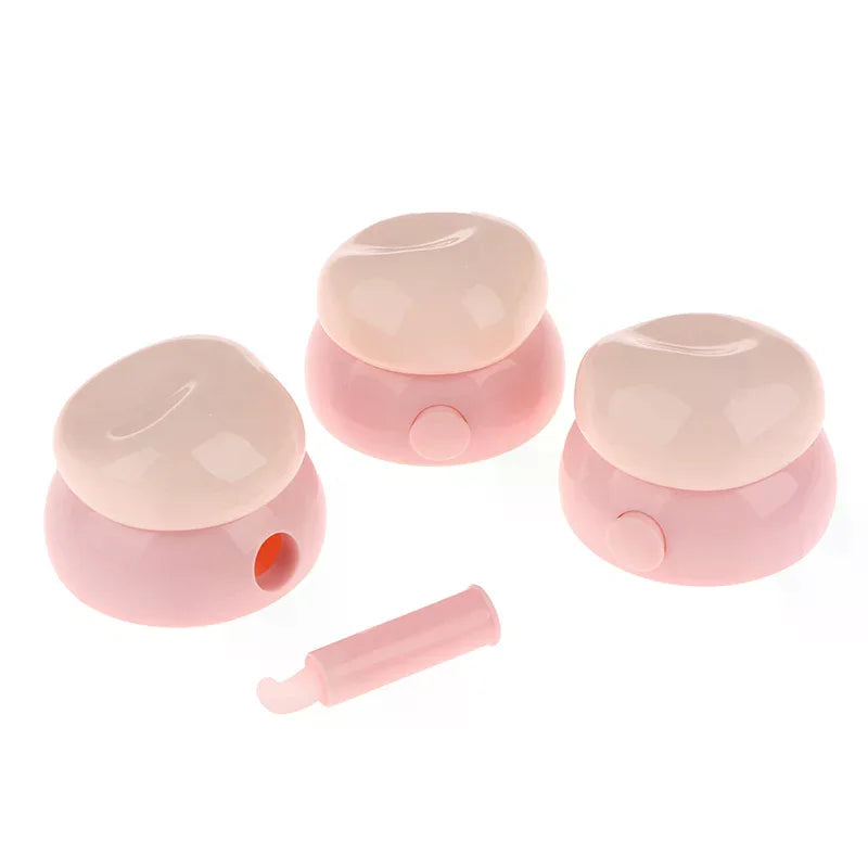 3.5g Mini Refillable Cosmetic Jar with Silicone Spoon Cosmetic Jar QXL