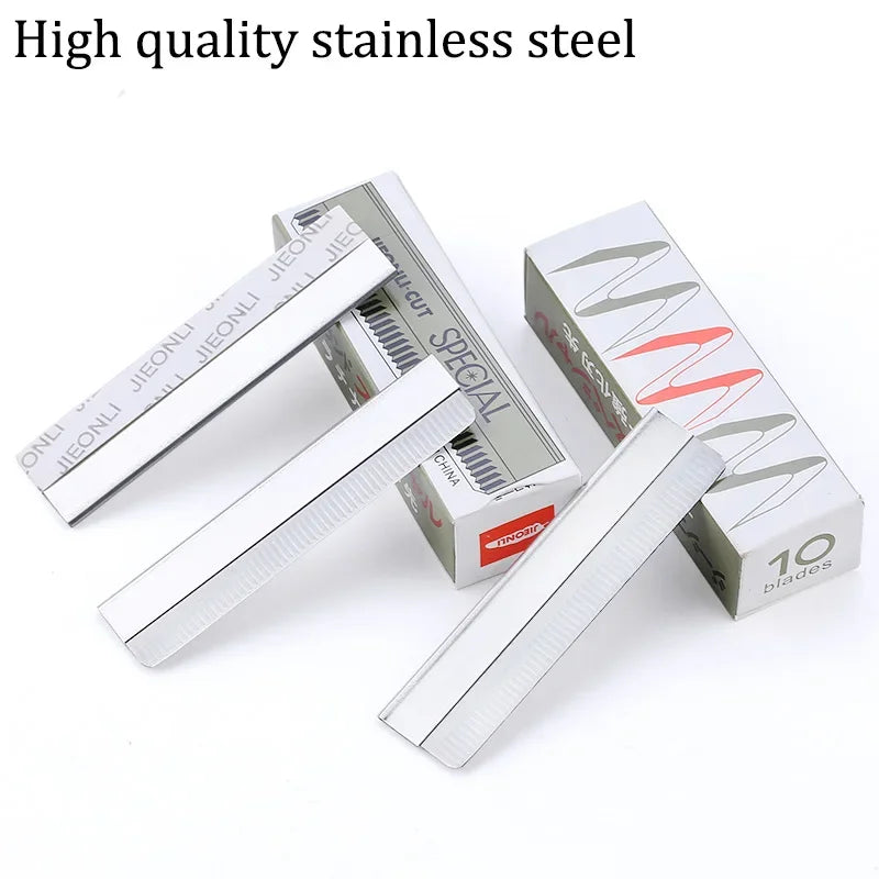 20-Pack Eyebrow Trimmer Razors | Stainless Steel Face Shaper Eyebrow Trimmer Razor QXL