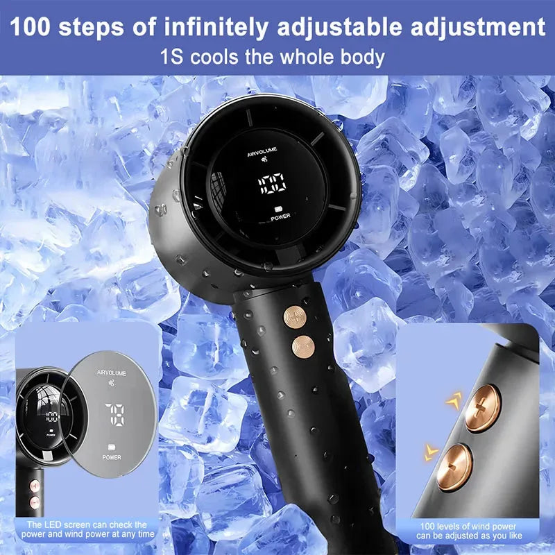 Mini USB Handheld Portable Fan – Fast Charge, Quiet & Compact Handheld Portable Fan QXL