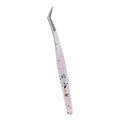 Curved Lash Extension Tweezers | Stainless Steel Cartoon Design Lash Extension Tweezer QXL Style 1