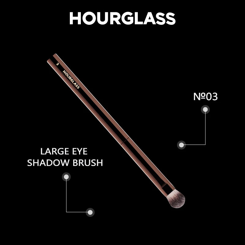 Hourglass No.3 All Over Shadow Brush | Soft Wool Fiber Eye Brush Eye Shadow Brush QXL