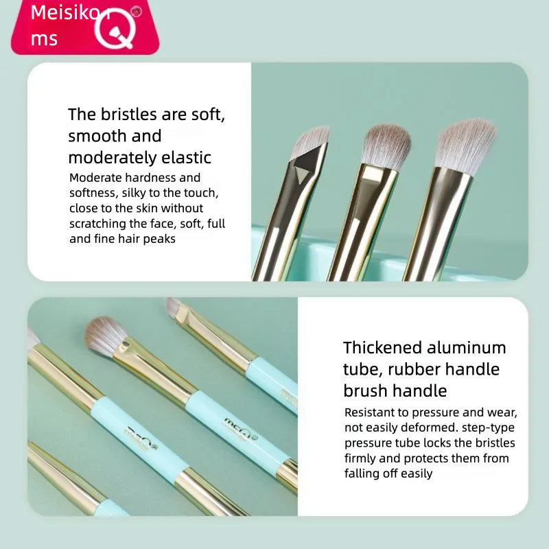 MSQ 4-Piece Eyeshadow Brush Set | Eye Smudge & Detail Brushes Eyeshadow Brush Set QXL